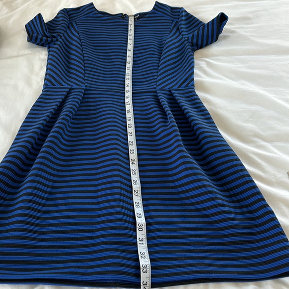 Madewell Striped Gallerist Dress Size 4 Black and Navy - Picture 11 of 11